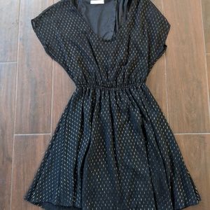 Lush Black and Gold Dress